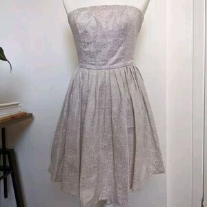 European boutique strapless dress, size 2